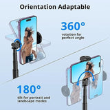 51" Selfie Stick Tripod, All In One Extendable Phone Tripod Stand With Bluetooth Remote 360° Rotation For Iphone And Android Phone Selfies, Video Recording, Vlogging, Live Streaming, Black