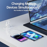 35W Usb-C Wall Charger Block: Gan Pd 3.0 Fast Charging Block, Foldable Compact Power Adapter With 3Ft Usb C To C Cable For Iphone 15/14/Pro Max/Plus/13/12 (White)