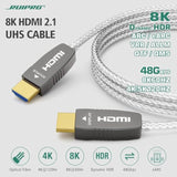 Crystal 8K Hdmi Ultra High Speed Latest 2.1B Certified Fiber Optic Cable 25 Fe