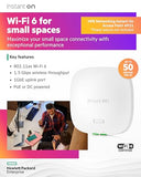 Hpe Networking Instant On Access Point Ap21 2X2 Wifi 6 Indoor Wireless Access Point | Single-Room, Secure, Smart Mesh Support | Power Source Not Included | Us Model (S1T08A)