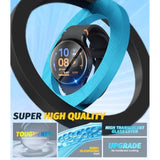 (3 Pack) Tempered Glass Watch Screen Protector For Samsung Galaxy Watch Fe, 2.5D Arc Edges 9 Hardness High Definition Anti-Scratch Bubble Free