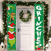 Christmas Decorations Christmas Decor Banner Xmas Porch Door Sign Welcome Banner For Indoor Outdoor Wall Home