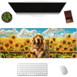 Dog Gaming Mouse Pad Extended Desk Computer Keyboard Laptop Mouse Pads For Gaming Home Office Work, Large Long Desk Mat Mousepad With Non-Slip Rubber Base 31.5×11.8Inch(9)