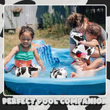 Inflatable Cows (Pack Of 4) 17-Inch Cows, Fun Blow Up Animal Farm Party Decorations, Rodeo Decor, Pool Toy Floats For Kids Birthday Party Supplies By