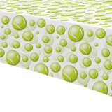 Tennis Party Tablecloth Decorations For Birthday Baby Shower - Disposable Sports Ball Tennis Birthday Party Supplies Table Cover - 3 Pack (54In X 108In)