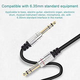 6.35Mm 1/4 Trs Headphone Splitter Cable,1/4 Inch Trs Female To Dual Stereo Male Plug Y Splitter Audio Extension Adapter Cable With Gold Plated For Amplifiers,Guitar And More- 50Cm/1.6Ft