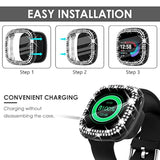 10-Pack Tpu Bumper For Fitbit Versa 3 Screen Protector, Crystal Diamond Bling Case Hd Full Protective Cover For Men Women, Fitbit Versa 3/Fitbit Sense Smartwatch, 10 Colors