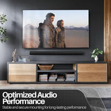 TNP Wall Mount Compatible with Sonos Arc Ultra and Sonos Arc Soundbar (Black) - Hanging Mounting Bracket for Sonos Soundbar Under TV Easy Install