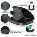 Cell Phone Holder for Car, Vertical Horizontal Car Phone Mount with 360° Rotate Dashboard Cradle Compatible iPhone Samsung Galaxy Android
