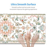 Desk Pad,Office Desk Mat 31.5"×11.8" Large Gaming Mouse Pad,Durable Extended Computer Mouse Pad,Waterproof Thick Big Mouse Pads With Non-Slip Rubber Base Office Home Romantic Floral Rug