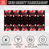 141Pcs Red And Black Happy Birthday Party Decorations For 20 Guests - Disposable Tableware Party Plates And Napkins Cups Forks For Baby Shower Red And Black Happy Birthday Party Supplies