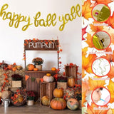 Happy Fall Yall Gold Letter Balloons 18 Inch Thanksgiving Party Decorations Garland