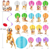 Golden Retriever Hanging Swirls Golden Retriever Birthday Party Decorations 20Pcs Dog Party Ceiling Streamers Retriever Party Supplies For Puppy Dog Party Hanging Decorations