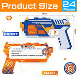 24 Sets Birthday Party Invitation Cards Gun Invitations With Envelopes, War Party Supplies Boy Birthday Cards War Party Decorations Favors