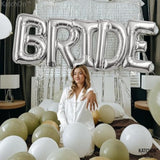 , Giant Bride Balloons Silver - 40 Inch | Bachelorette Party Decorations | Silver Bride Balloons Bachelorette For Bridal Shower Decorations | Bridal Shower Balloons