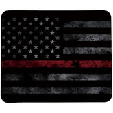 Retro Style The Thin Red Line Usa Flag Mouse Pad By (Thin Red Line)