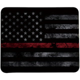 Retro Style The Thin Red Line Usa Flag Mouse Pad By (Thin Red Line)