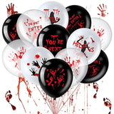 45 Pack Scary Halloween Balloons 12 Inch Bloody Latex Zombie Vampire Party Decor