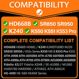 Replacement Ear Pads Compatible With Hd668B, Sr850, Ath-A900, Ath-Ad500X, Ath-A700, Ad700X, Ad900X, Ath-A990Z, Ath-R70X, Ath D700X, Ad1000X, Ad2000X Headphones (Hybrid)