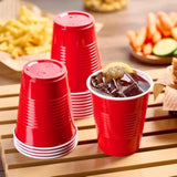 240 Pack 12 Oz Disposable Plastic Cups, Red Party Plastic Cups For Parties, Picnics And Bbq