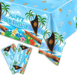 2Pcs Ocean Tablecloth Birthday Party Supplies For Ocean Kid Boy Baby Shower Birthday Party Decorations Rectangular Tables 70"X42",2 Pack