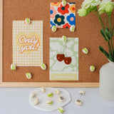 20Pcs Pistachio Push Pins & Thumb Tacks For Bulletin Boards, Cork Boards, Wall Maps, Photos Wall– Cute Decorative Office Organisation, School Supplies, Home Decor, Christmas Decoration