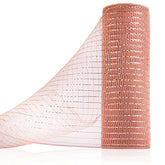 Deco Mesh Ribbon, 10Inch X 30 Feet Each Roll Metallic Foil Mesh Ribbon