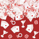300Pcs Lucky In Love Table Confetti Vegas Bachelorette Party Confetti Cocktail Ring Poker Dice Table Centerpieces For Bridal Shower Casino Decoration