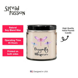 Dragonfly Whisperer - Soy Wax Candle - Hand Poured Novelty Candle