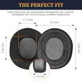 Nova Pro Ear Cushions Replacement Noise Isolation Ear Pads Compatible With Steelseries Arctis Nova Pro Wireless Over-Ear Headphones