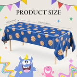 2 Sheets Cookie Birthday Party Supplies Cookie Tablecloth 54 X 108 Inch Plastic Table Covers For Birthday Party Decorations
