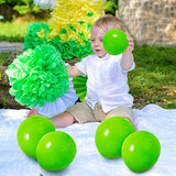 48 Pieces Neon Green Balloons Green Lime Latex Balloons For St Patrick'S Day Baby Shower Gender Reveal Birthday Wedding Graduation Jungle Safari Party Decorations