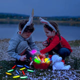 200 Pcs Mini Glow Sticks, Glow In The Dark Small Sticker For Easter Eggs Fillers Hunt Game Party Decor Easter Basket Stuffers Weddings Classroom Decorations Prizes