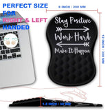Mouse Pad Wrist Support, Ergonomic Mouse Pad With Massage Dot, Comfortable Computer Mouse Pad For Laptop, Wrist Rest Pain Relief Mousepad With Non-Slip Pu Base For Office & Home, 12 X 8 In