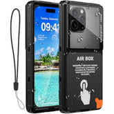 Waterproof Phone Case, Underwater Snorkeling Diving Phone Case For Iphone 17/16/15/14/13 Pro Max, Samsung Galaxy S25/S24/S23 Ultra, Google/Moto Up To 6.9'' (Black)