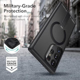 Esr For Samsung Galaxy S24 Ultra Magsafe Case With Kickstand, Wireless Charging Compatible With Magnetic, 3 Stand Modes, -Grade Protection, Shockproof Case Slim Fit For S24 Ultra, Black