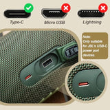 Jbl Charger 20W Fast Charging With 6.6Ft Usb-C Cable, Replacement For Charge 4/5/6, Flip 5 6 7, Pulse 4 5, Clip, Jrpop, Go, Wireless Bluetooth Earphones, Endurance Peak Ii