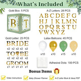 101PC Green Bridal Shower Décor Set – Letter Boxes & Balloons for Wedding or Engagement