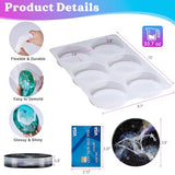 Extra Deep Resin Coaster Molds Silicone, 4 Inches Large 6 Cavity Silicone Molds For Resin, Round Epoxy Coaster Molds For Cups Mats, Diy Craft