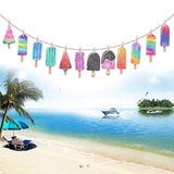 Popsicle Banner Garland Luau Hawaii Beach Summer Party Backdrop Decoration