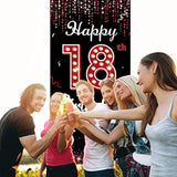 18Th Birthday Door Banner Backdrop, Happy 18Th Birthday Decorations Fo