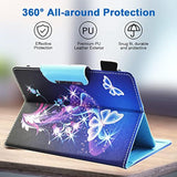 10 Inch Tablet Case, Universal 10 10.1 Inch Android Tablet Cover, Multiangle Viewing Stand Case For 9.510.5 Inch Tablet, Purple Butterfly