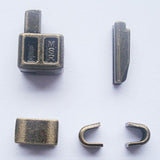 2 Sets Bronze #8 Metal Zipper Head Box Zipper Pull Replacements Zipper
