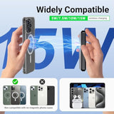 For Magsafe Battery Pack 10,000Mah, 4 Outputs & 2 Inputs Wireless Portable Charger Power Bank With 2 Built-In Cables & Usb-C Fast Charging, Magnetic For Iphone 15/14/13/12 Pro/Max/Plus, Kickstand