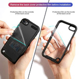 iPhone SE 2020 and iPhone 8 & 7 & SE 2022 Slim Fit Case with Built-in Screen Protector