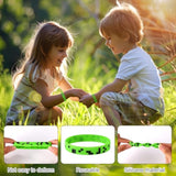 25Pcs Pixel Theme Party Favors Silicone Bracelets Birthday Supplies Gifts