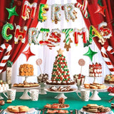 Merry Christmas Balloons Banner 16inch Xmas Party Decor