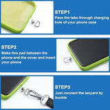 36 Pcs Phone Tether Tab Phone Lanyard Patch Universal Phone Strap Holder Lanyard Replacement Part For Cell Phone Strap Phones Case Safety Lanyard For Smartphones, Without Adhesive (Transparent)
