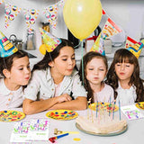 20 Bounce House Birthday Invites - Gymnastics Party Fill-In Invites - Jump & Play Theme With Rainbow Trampoline Design - Gymnastics Birthday Party Decoration-A018