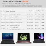 Smatree MS89 Hard Protective Sleeve with Stand Compatible for 16 inch LG gram Pro 2 in 1 16T90SP/OLED/OLED 2 in 1,GIGABYTE AERO 16 OLED BKF/BSF, 15.6 inch AERO 15 XC/15 OLED KC/XC/YC/16 OLED KD/XD/YD